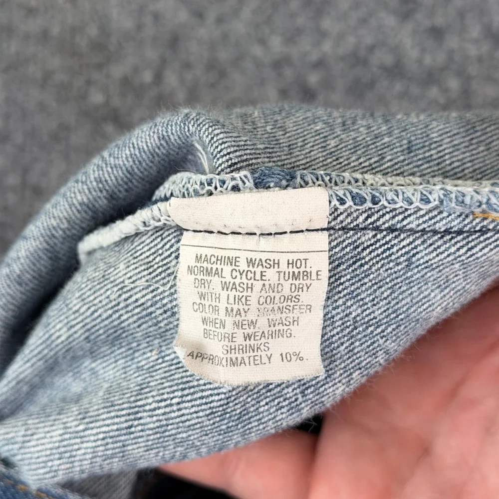 VTG 80s Levis 501 Jeans Mens FITS 34x34 Blue Faded Denim STF 0000 Made in USA